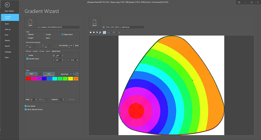eDesigner 26.1 Gradient Wizard